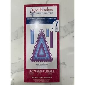 Spellbinders Shapeabilities Nested Lacey Pennants S5-029